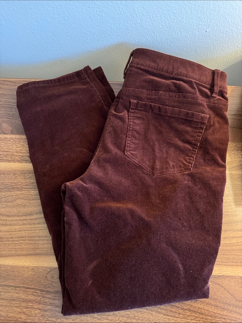 J. Jill Pants Brown Corduroy Pull On Slim Straight Stretch
